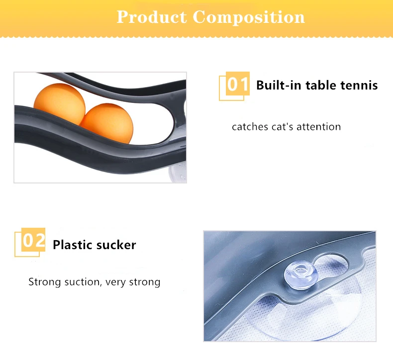 Забавная игрушка в виде мяча для питомца кошки с присосками, игрушечная игрушка для кошки с шариками, игрушка для кошки, игрушка для игры в туннель, товары для домашних животных
