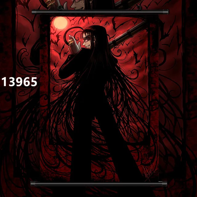 Anime Posters Hellsing Alucard Canvas Painting Retro Poster Wall Decor Poster Wall Art Picture For Living Room Decor Home Decor Painting Calligraphy Aliexpress