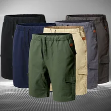 

Men Cargo Shorts 2021 New Army Tactical Cotton Loose Work Beach Casual Short Pants Plus Size Male Clothing