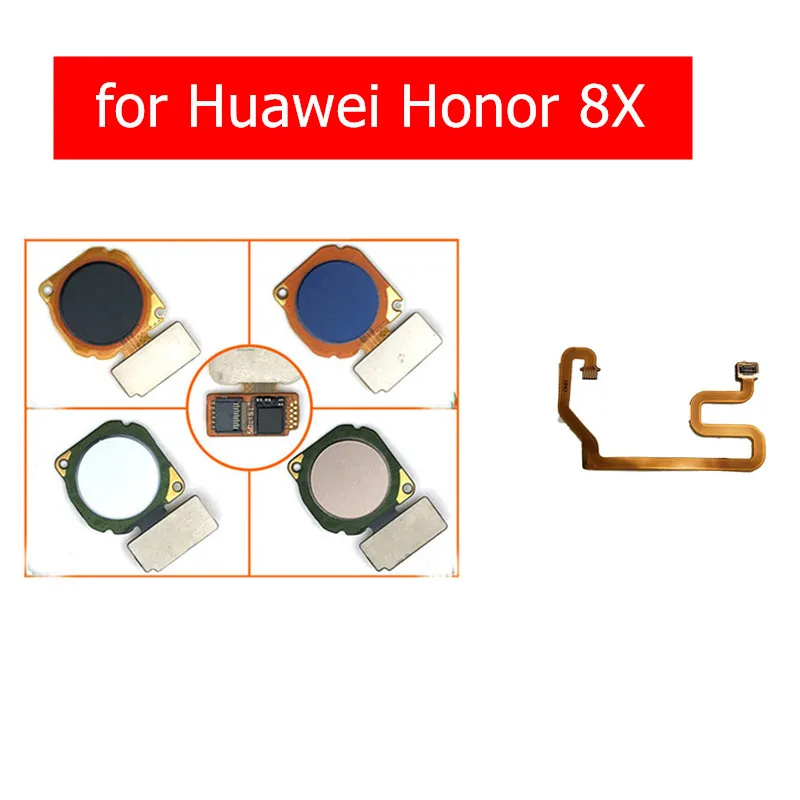 Для Huawei Honor 8X сканер отпечатков пальцев кнопка домой гибкий кабель сенсорный ID