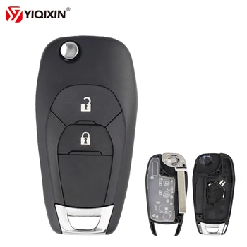 Keyforkessmodificato 2 pulsanti per la nuova Chevrolet Cruze 2014 2015 2016 2017 2018 HU100 Flip Key Remote Car Key Shell Case lama non tagliata