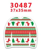 30487 30 шт. плоское украшение из смолы Рождество смолы pr30609 - Цвет: 30487