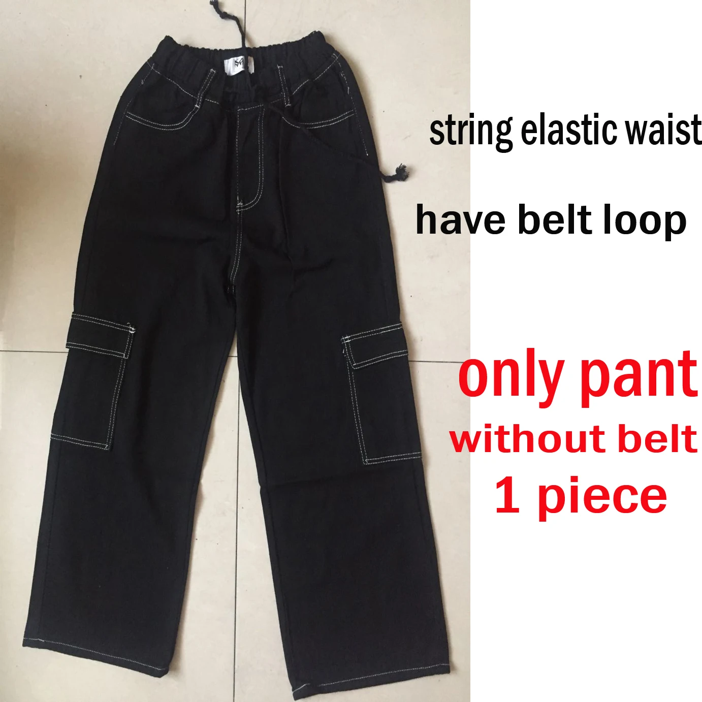 straight pant Спортивный костюм в стиле панк, хип-хоп, уличная одежда, Карго, винтажные, прямые, широкие, Харадзюку, штаны для бега размера плюс, свободные штаны, строчка, пояс, петля - Цвет: straight pant