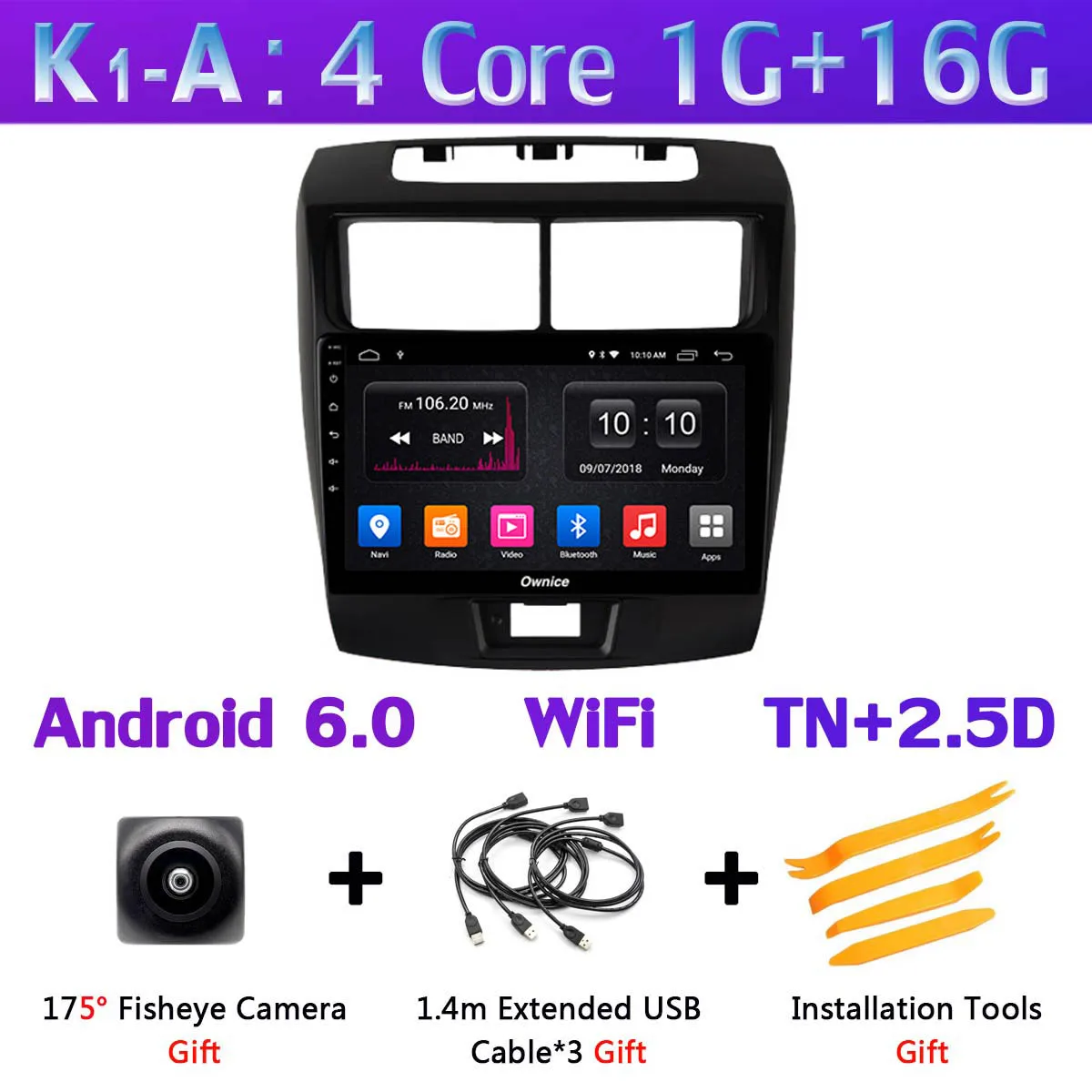 360 ° камера Android 9,0 4G SIM+ Wifi 8 ядерный 4G+ 64G Автомобильный Радио плеер для Toyota Avanza 2010- gps SPDIF DSP Авто CarPlay - Цвет: K1-A