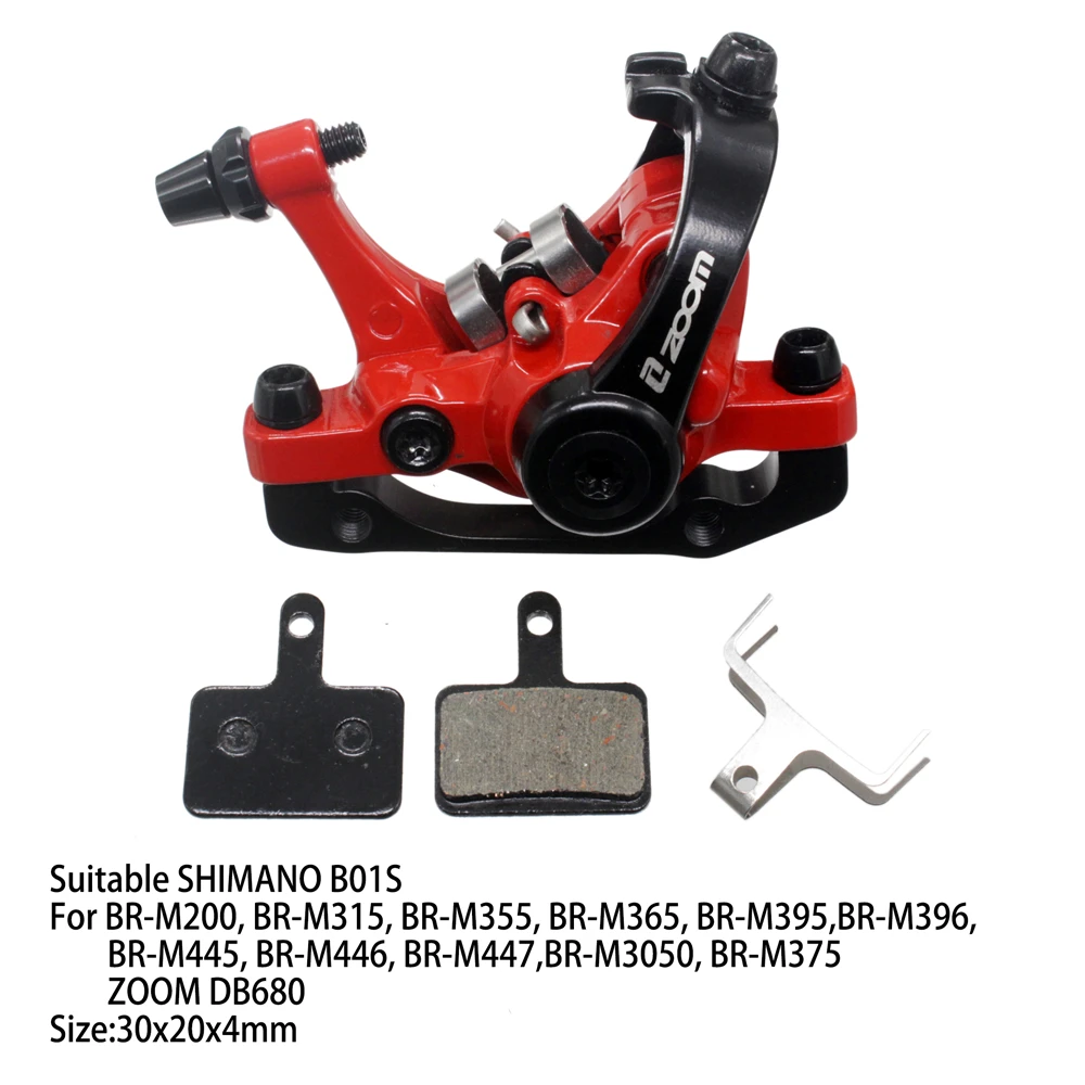 ZOOM Aluminum Alloy MTB bicycle Disc Brake Mountain Road MTB Bike Mechanical Caliper Disc Brakes Cycling Double Brake mountain bicycle disc brake bicycle disc brake mountain bike disc brake