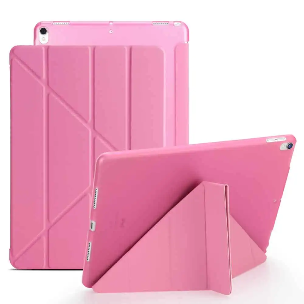 Чехол для iPad 3, 4, 2, 9,7 дюйма, тонкий кожаный мягкий чехол из ТПУ с подставкой, смарт-чехол для iPad 4 2012 с стилусом+ пленкой - Цвет: S-Pink
