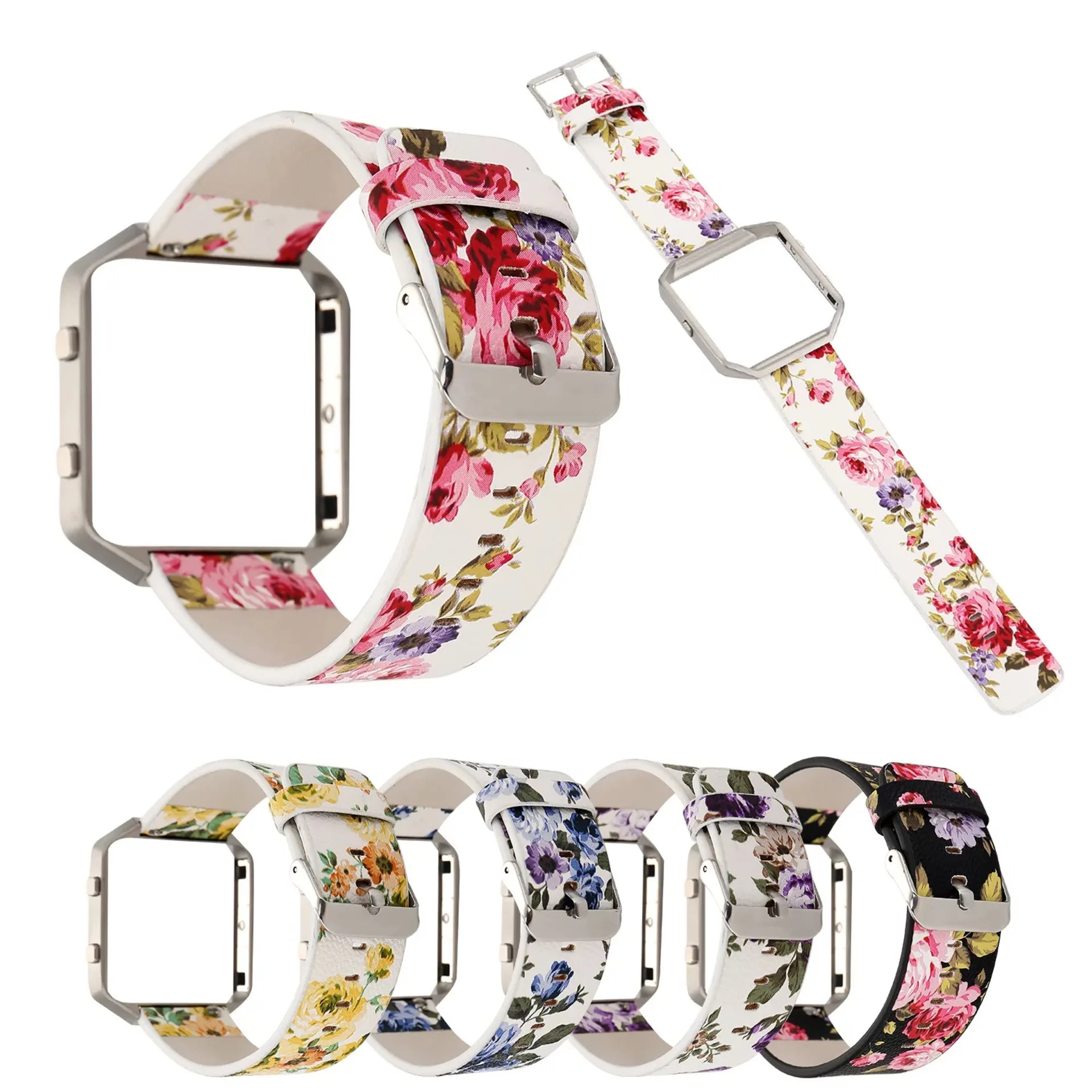 Ремешок для Fitbit blaze Garden Wind Broken Flower кожаный ремешок с принтом Blaze
