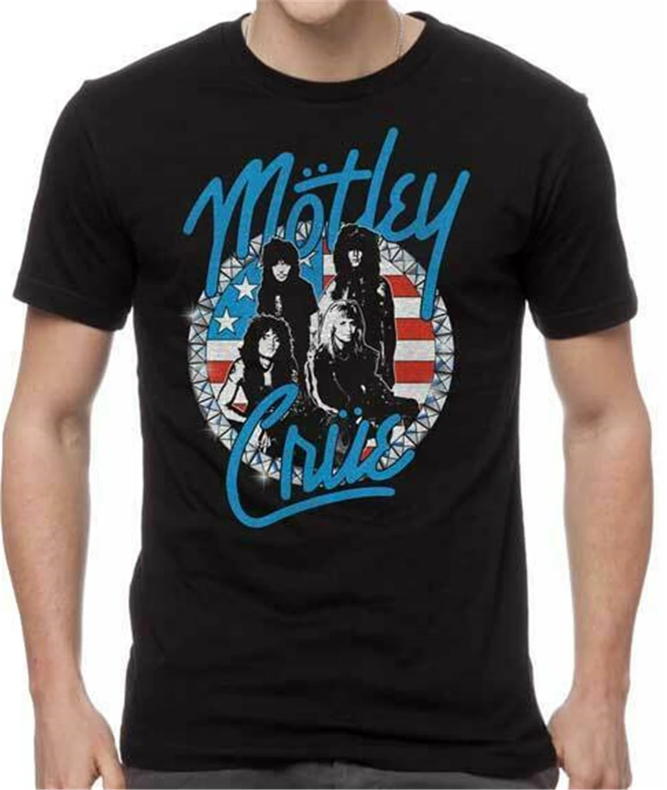 С надписью Mötley Crüe Винтаж серьги-гвоздики для девочек S M L Xl 2Xl комплект из черной