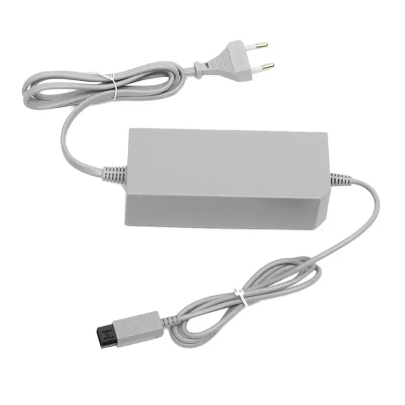 Игровая консоль адаптер питания AC100-245V EU/US Plug игровой контроллер Зарядное устройство Кабель питания для пульта дистанционного управления для Nintendo wii серый