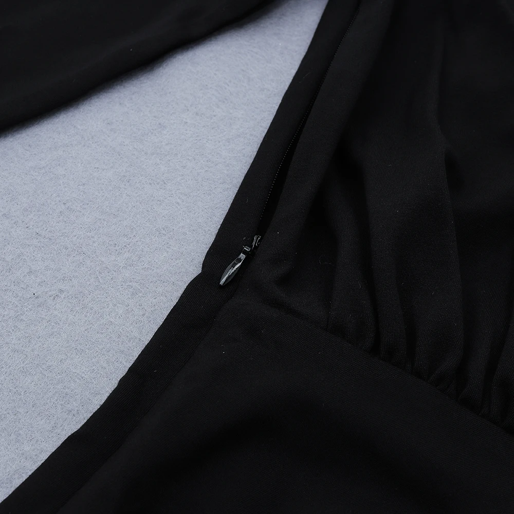 Новое Бандажное платье для женщин Vestidos Verano новое летнее черное платье с v-образным вырезом и длинным рукавом вечернее платье в стиле знаменитостей