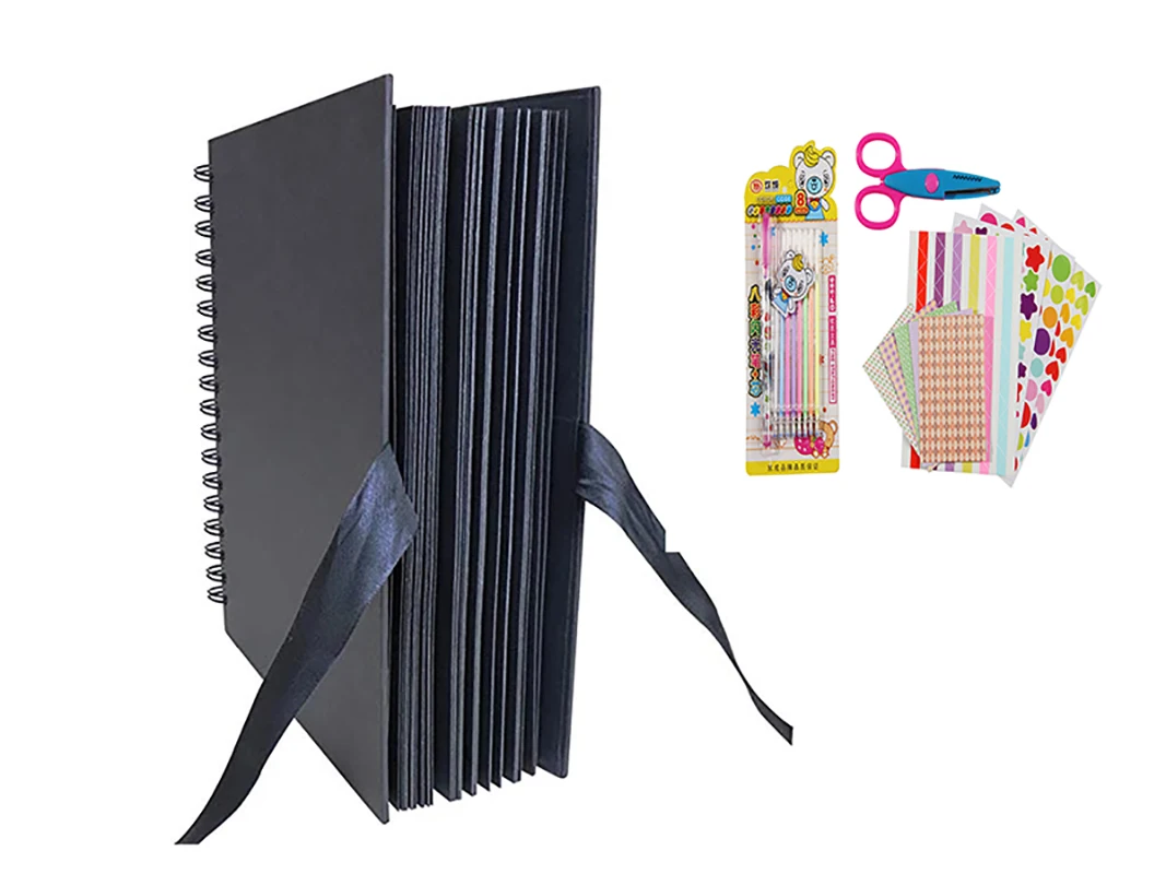 Frcolor 1pc Creative DIY Scrapbook Photo Album A4 Page Type Photo Album (40  Pages) 