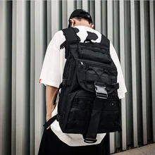 Хип-хоп стиль Мужская Уличная рюкзак унисекс школьный рюкзак большой емкости сумка для ноутбука Мужская Дорожная портативная оксфордская сумка D926