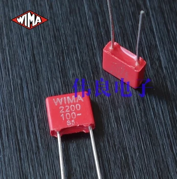 

2PCS Free shipping WIMA 100V 2200pF 222 2.2N MKS2 series Original film capacitors