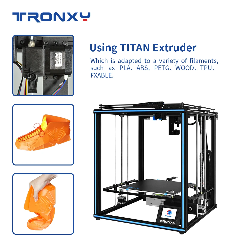 Модернизированный 3D принтер Tronxy X5SA PRO линейная направляющая рельса FDM
