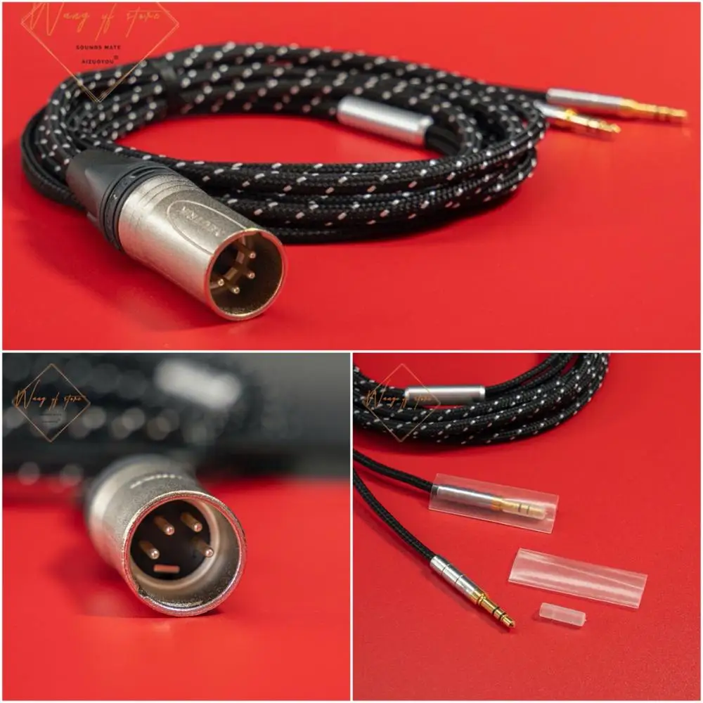 Cavo Audio Bilanciato Hifi Per Cuffie Sony Mdr Z7 Xlr 4 Pin Cannon Plug 2.5M