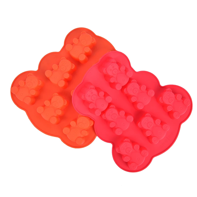 Силиконовая форма медведя для печенья шоколадная силиконовая помадки желе мыла