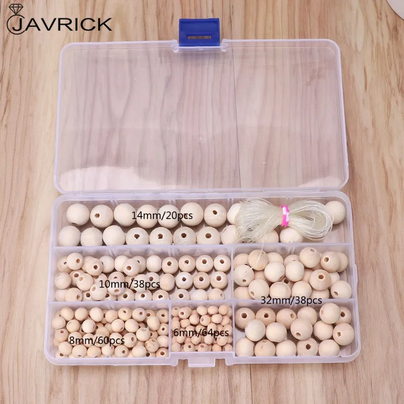 220 шт. натуральные круглые деревянные бусины изготовление ювелирных изделий