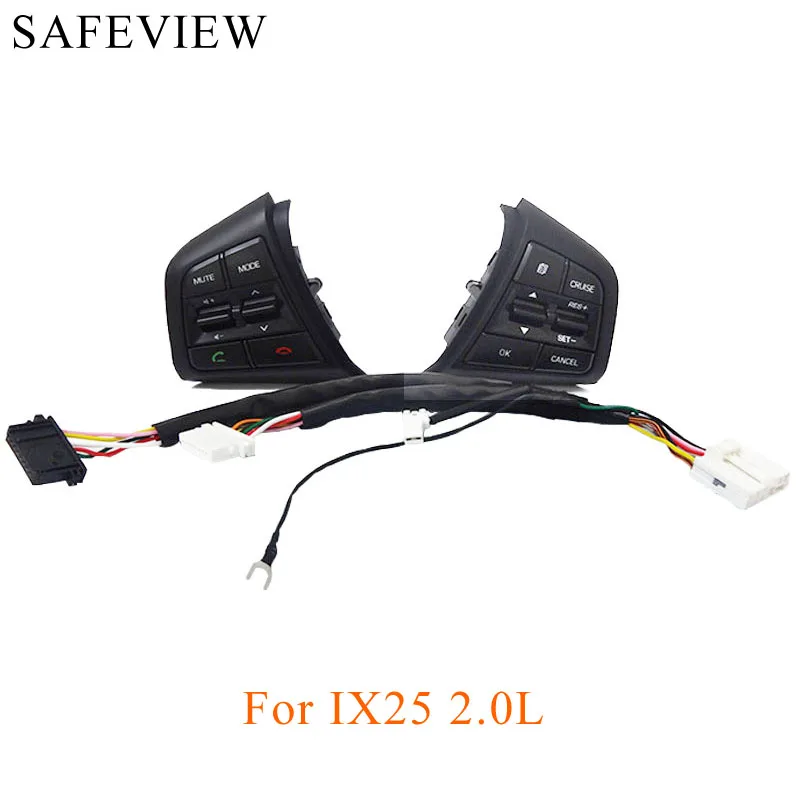 

Sports steering wheel bluetooth cruise control button For Hyundai creta ix25 2.0L quick release shift paddles for car accessroie