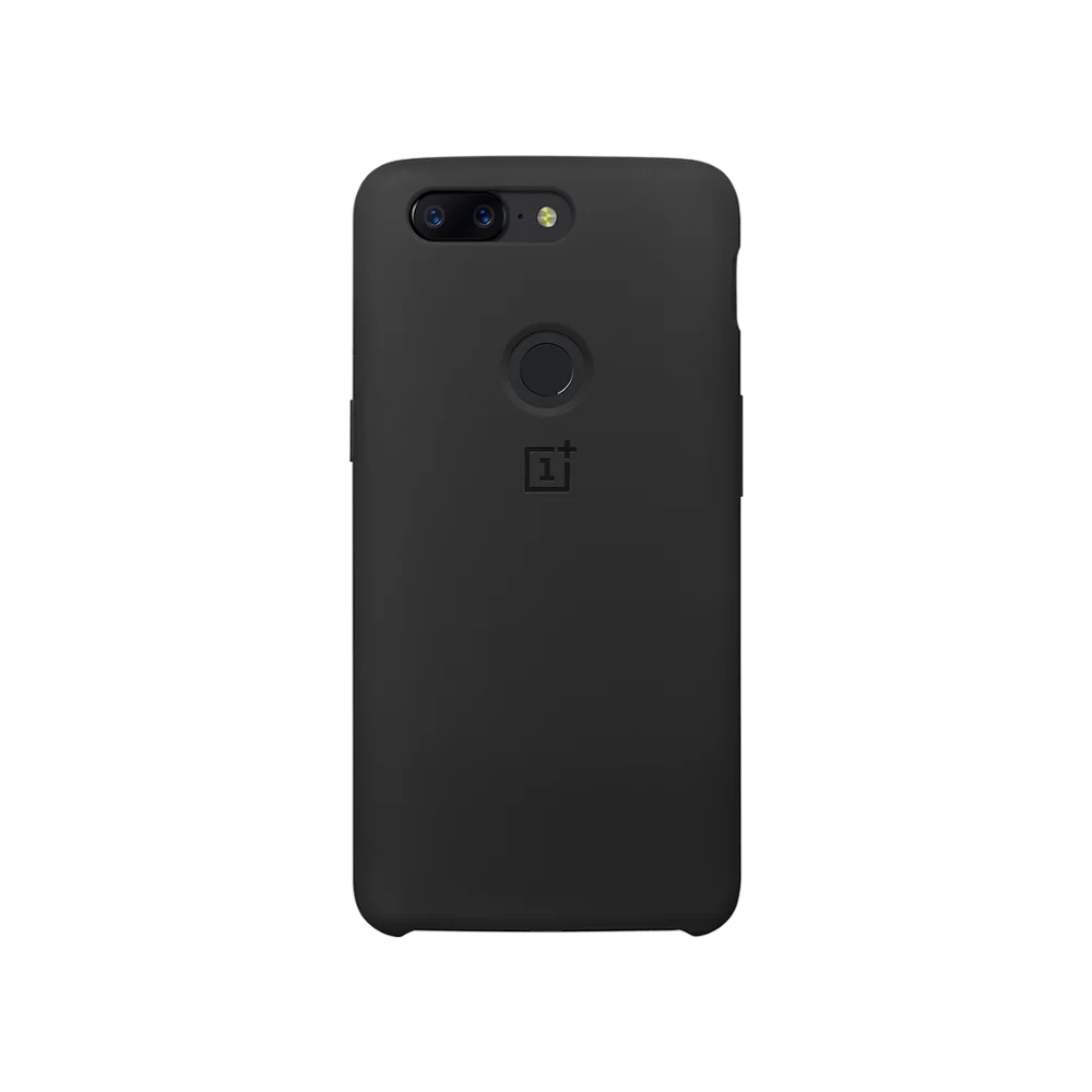 Silicone(Black) Оригинальная упаковка Oneplus 5T чехол песчаник силиконовый Karbon 1+ 5T Задняя Крышка - Цвет: Silicone(Black)