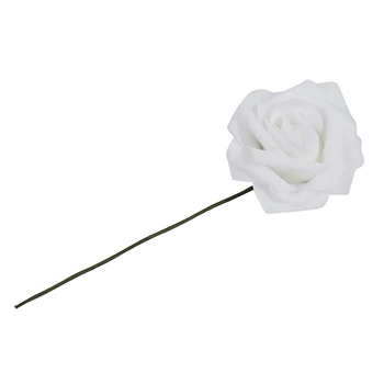 

20pcs foam Real Touch Flowers Bouquets Rose Bridal Wedding Bouquet KC1 White