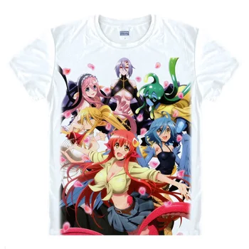 

Monster Musume No Iru Nichijou Anime Printed T-shirt Miia Papi Cosplay Tshirts Tops Summer T Shirt Men Streetwear Women Tees