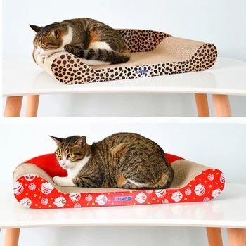 

New Luxury Pet Bed Cat Scratch Board Pad Cat Beds Pets Mat dogs Sofa Bed Cats Claws Pets Product Dog Kennel Knit Mats Cats Nest