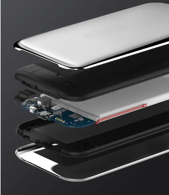 Xiaomi ZMI космическая Нержавеющая Сталь 2,0 быстрая зарядка банк питания 6000 мАч QPB60 с кожаной крышкой PU и OTG Кабель-адаптер