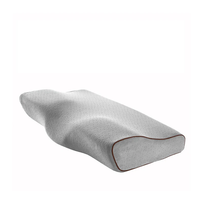 Light Grey Подушка из пены с эффектом памяти, постельные принадлежности, защита шеи, медленный отскок, пена с эффектом памяти, подушка в форме бабочки, здоровье, Шейная шея, размер в 50*30 см - Цвет: Light Grey