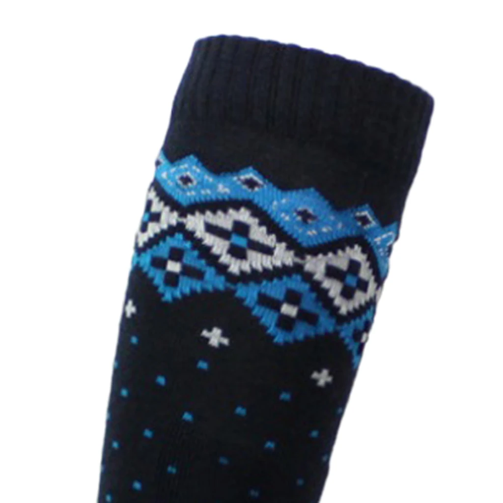 Adult Child Wool Blend Holding Winter Warm Ski Snow Stretchy Long Socks Winter Ski Socks