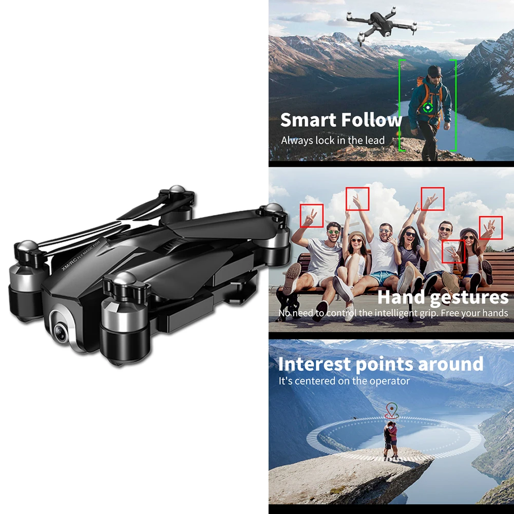 

M8 Rechargeable Aerial Photo Smart Outdoor Folding Remote Control RC Drone Portable Quadcopter Automatic Return 4K HD Aircraft