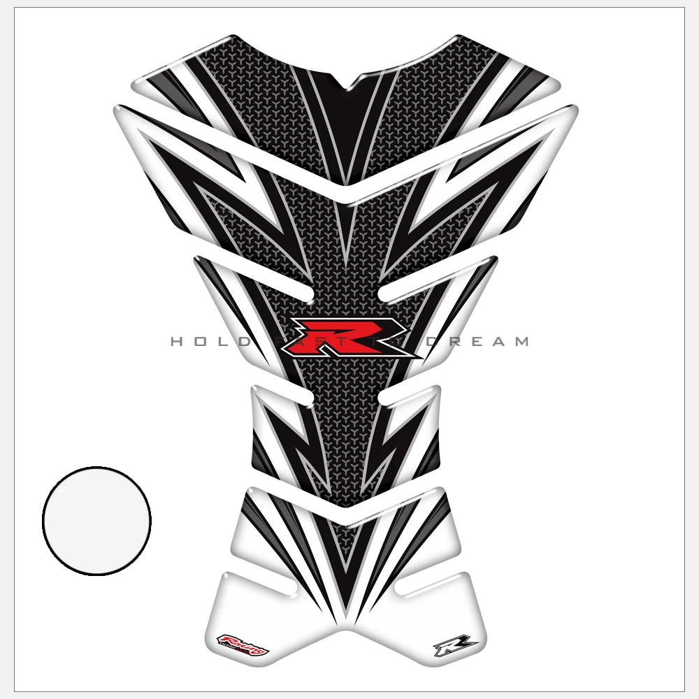3D защитная накладка на бак мотоцикла Наклейка для мотокросса Италия Racing Tankpad - Color: White