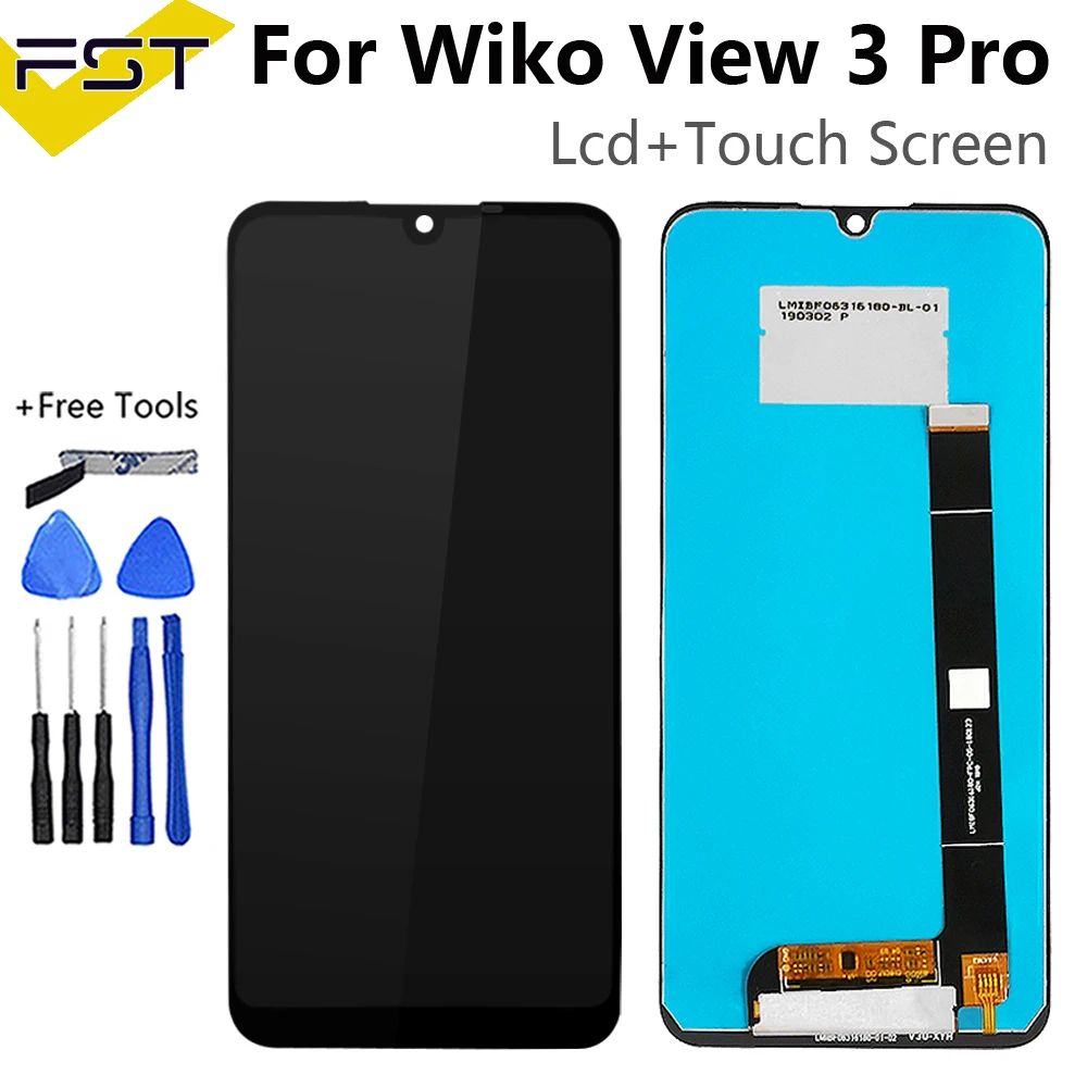 ЖК дисплей 6 3 дюйма для Wiko View Pro дигитайзер сенсорного экрана мобильный телефон