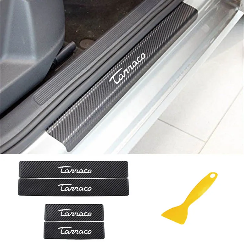 

Car Door Stickers For Seat Tarraco Car Door Sill Anti Scratch Protection Decal Sticker Auto Accessories Interior DIY 4PCS