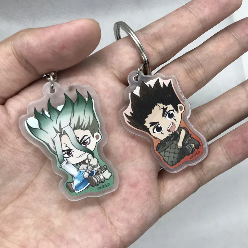Япония Аниме Dr. STONE Ishigami Senku хром Косплей акриловый брелок с символом брелок Itabag подвеска игрушка подарок