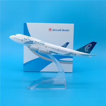 

16cm Air New Zealand Boeing 747 Metal Plane Model Diecast 1:400 Scale New Zealand Airlines B747 Aircraft Decoration Gift Toys