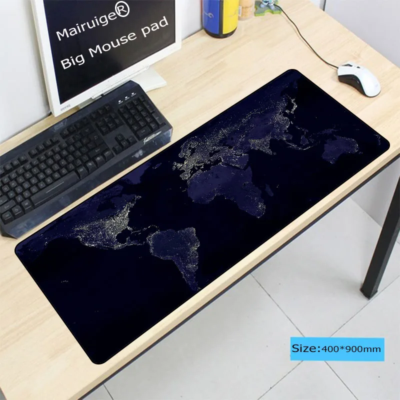 

World Map Lock Edge Mouse Pad Large Pad for CSGO Laptop Mouse Notbook Computer Creative Rubber Mat Gaming Mousepad