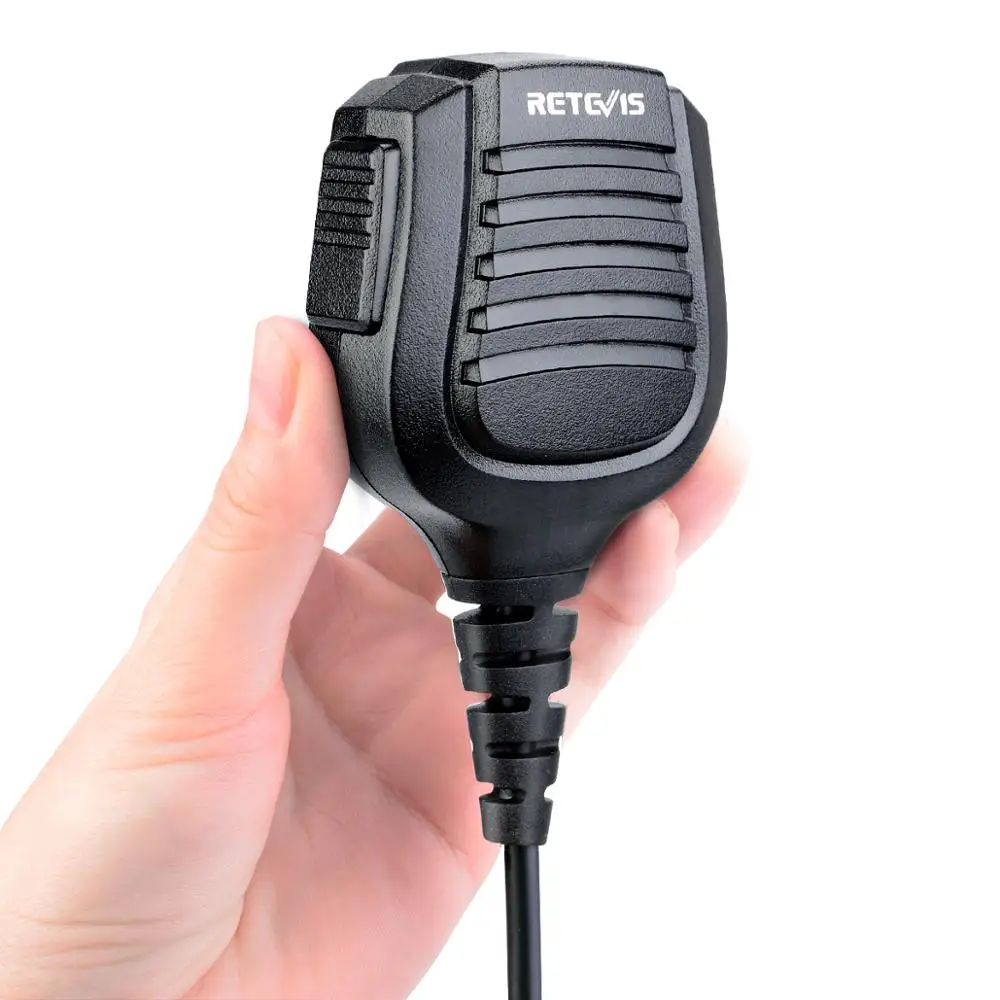 Черный Retevis 2 контактный динамик микрофон для Motorola GP68/GP88/GP300/GP2000/CT150 двухстороннее радио