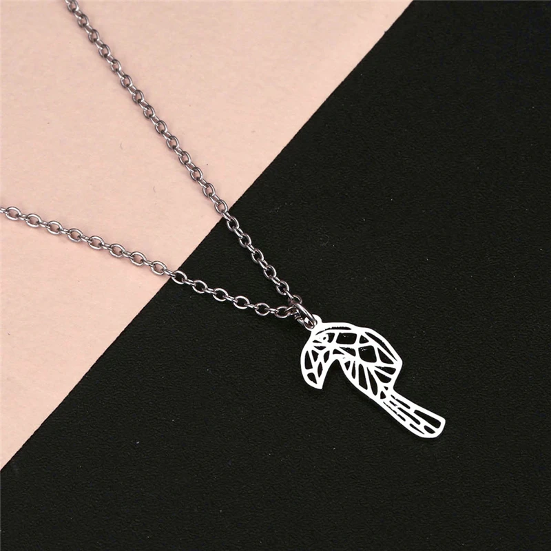 Cute Animal Pelican Origami Pendant 