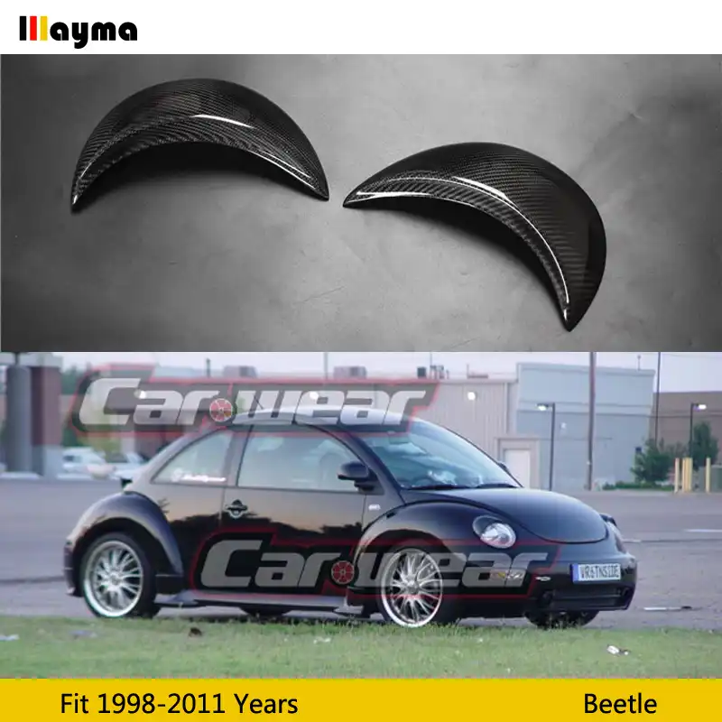 Carbon fiber Headlight Eyelids For VW Beetle 1998-2005 