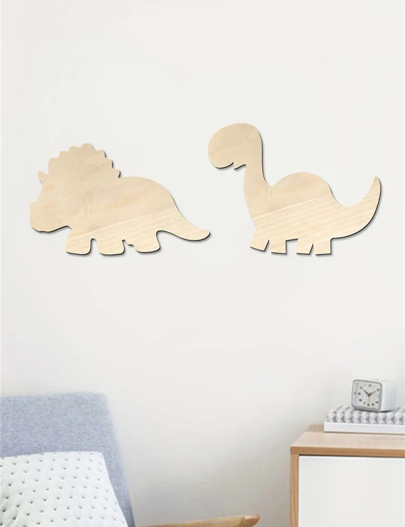 

Decorative Dinosaur Wall Stickers Children Kids Baby Bedroom Wall Sticker Home Decoration Wall Stickers Wooden