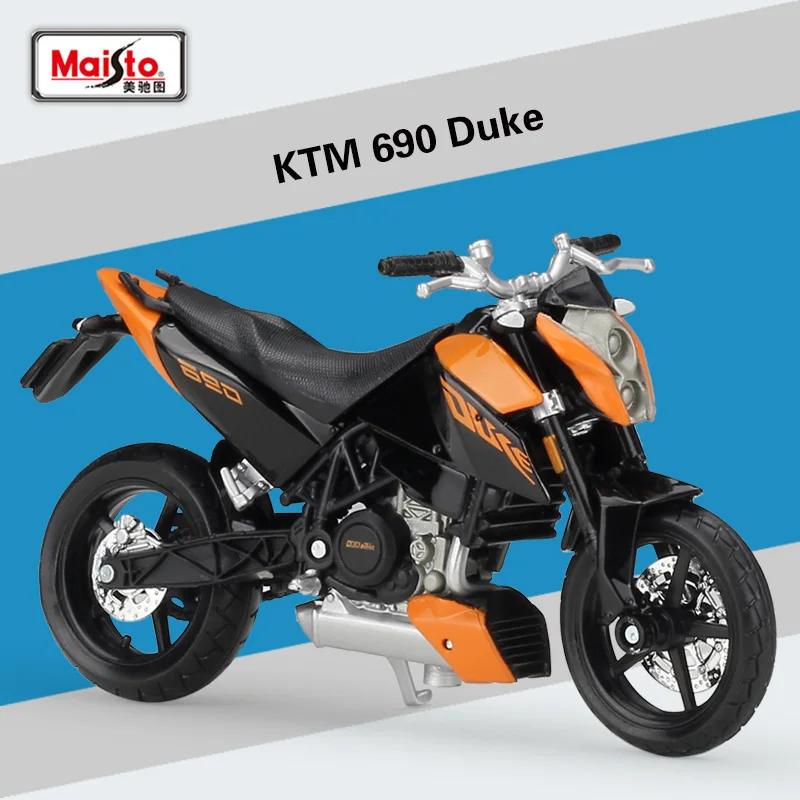 Модель мотоцикла Maisto 1:18 KTM 690 DUKE из сплава под давлением реальная