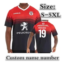 Домашняя футболка для регби из Тулузы Размер: S-5XL принт на заказ номер имя качество идеальное