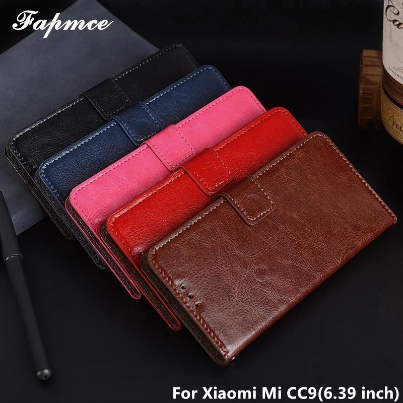 

Luxury Leather Wallet Phone Bags For Xiaomi Mi 9 Lite Case Phone Stand Card Slot Photo Frame Flip Case For Xiaomi Mi 9Lite Case