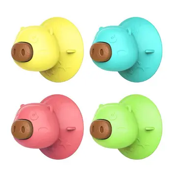 

Cute Bite-resistant Pig Sucker Dog Toy Licking Tray Meal-dispensing Rubber Molars Distracted Multipurpose Pet Bath Toy
