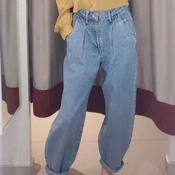 

Woman Loose Jeans High Street Vintage Mom High Waist Jeans Ripped Jeans For Women Boyfriend Jeans For Women Plus Size