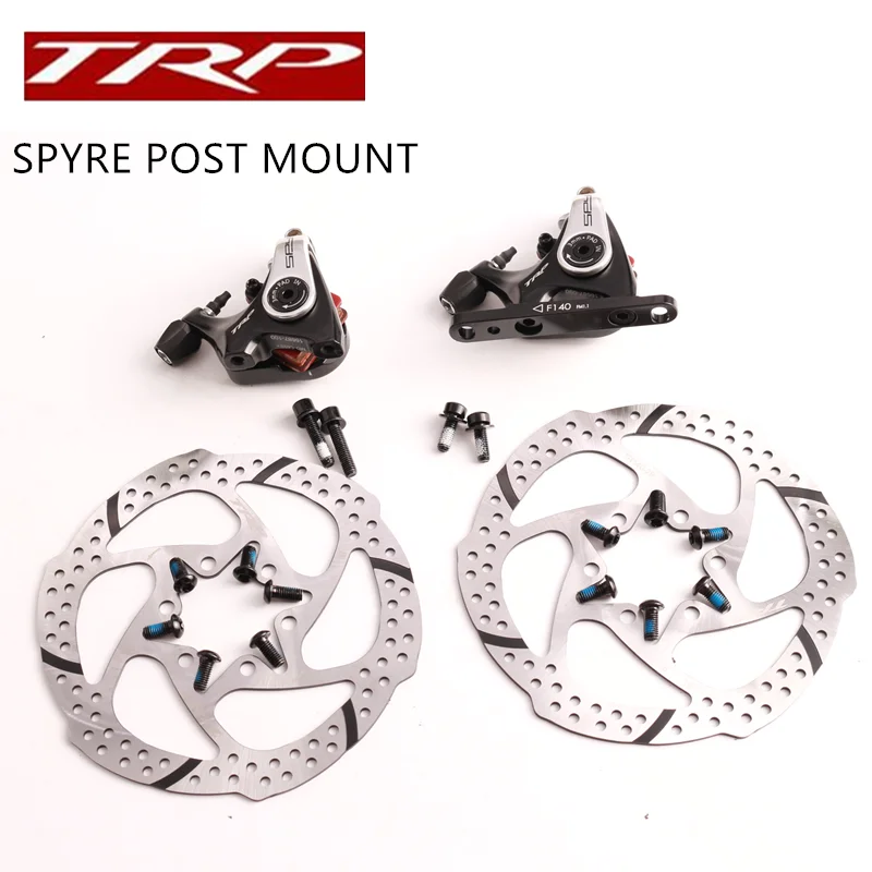 

TRP Spyre Flat Mount Mechanical Dual Side Actuation Road Disc Brake Caliper Front Rear 140mm 160mm calipers