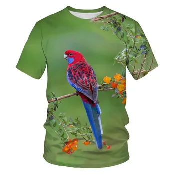 

Printing T-shirt casual T shirt novelty Animal Little bird summer breathable 3d t-shirts high quality hip hop streetwear tshirts