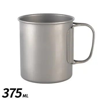

Camping Cup Titanium High-quality Multi-function Heating Mug Foldable Handle Titanium Pot With Lid outdoor Camping accessories