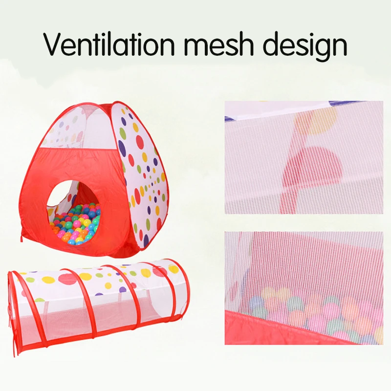 Folding Baby Toys Ball Pool Portable Baby Tent House Crawling Tunnel Ocean  Indoor Outdoor Games Kids Tent Playing House