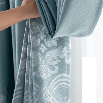 European Jacquard Blackout Curtains 1
